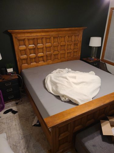 Customer photo review of 4 Way Stretchable Elastic Fitted Bedsheet