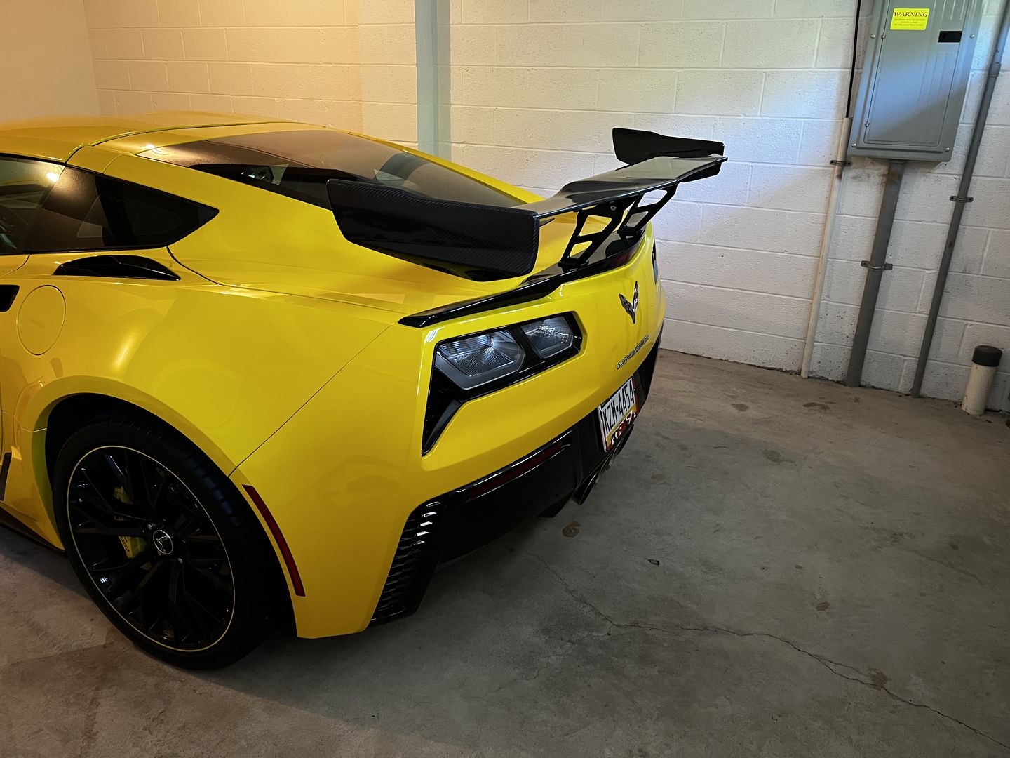 Customer photo review of Corvette C7 ZR1 ZTK Conversion Rear Spoiler High Wing