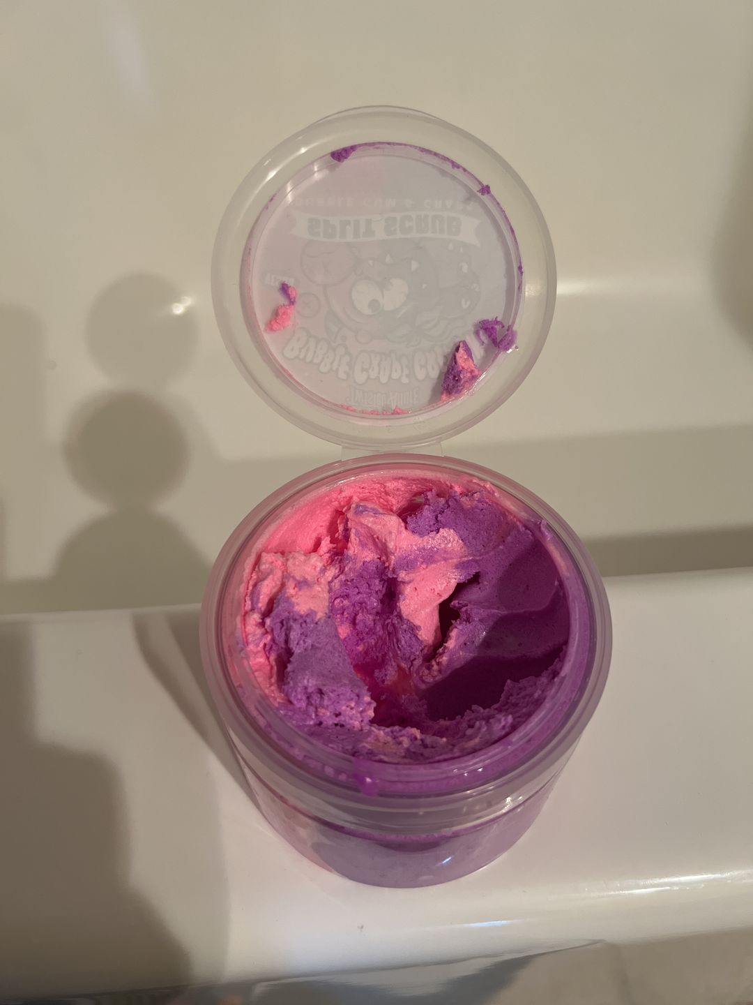 Customer photo review of Bubble Grape Gremlin Split Scrub