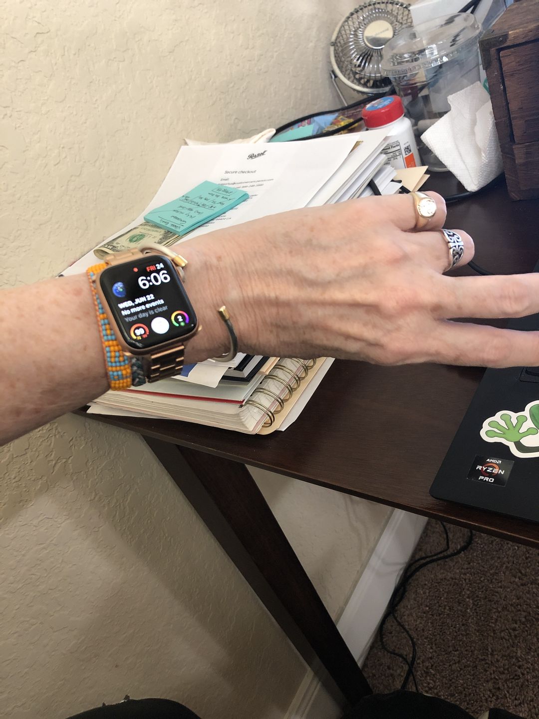 Customer photo review of Kyoto Metal Strap (4 Colours)