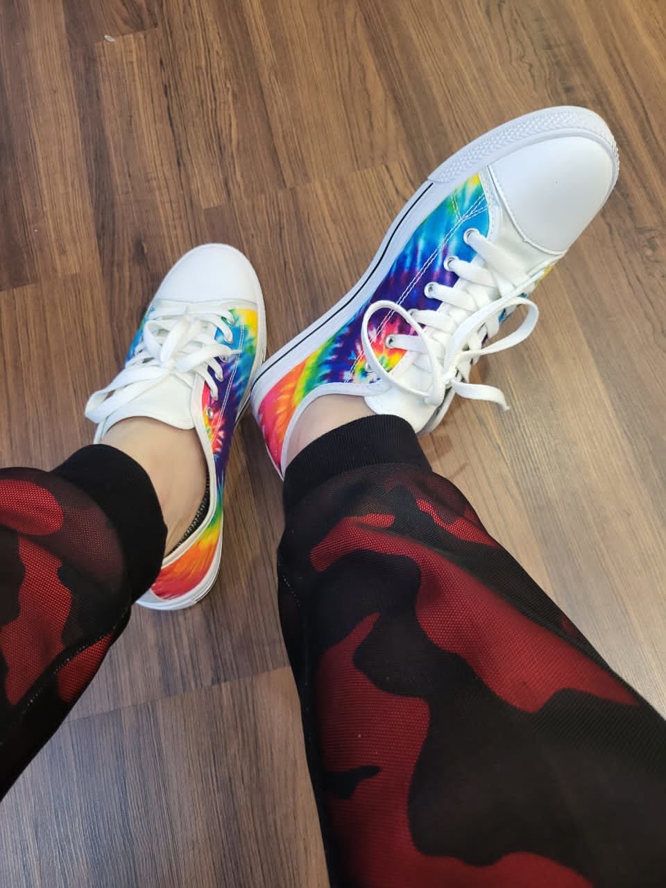 Customer photo review of Low Top Rainbow