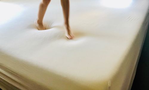 Customer photo review of 4 Way Stretchable Elastic Fitted Bedsheet