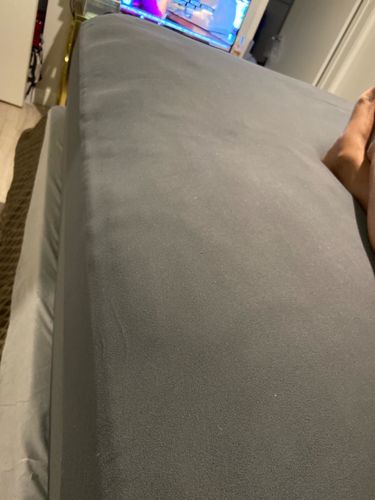 Customer photo review of 4 Way Stretchable Elastic Fitted Bedsheet