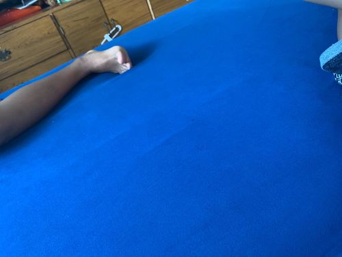 Customer photo review of 4 Way Stretchable Elastic Fitted Bedsheet