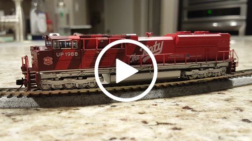 Customer video review of BLI 7033 EMD SD70ACe, UP #1988, Missouri-Kansas-Texas Heritage livery, Paragon4 Sound/DC/DCC, N