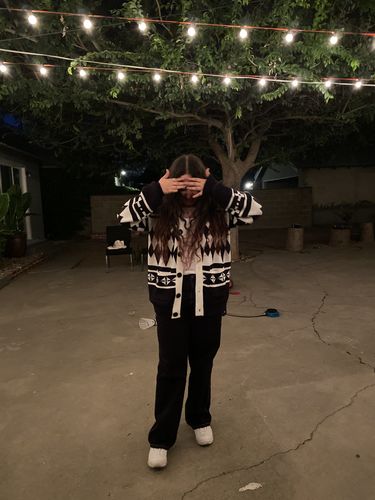 Customer photo review of Dragon Cardigan