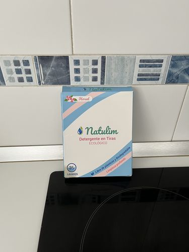 Customer photo review of Eco-Tiras de Detergente 40 lavados Natulim