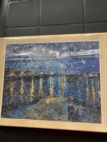 Customer photo review of 5D Diamond Painting XXL Atemberaubende Nordlichter