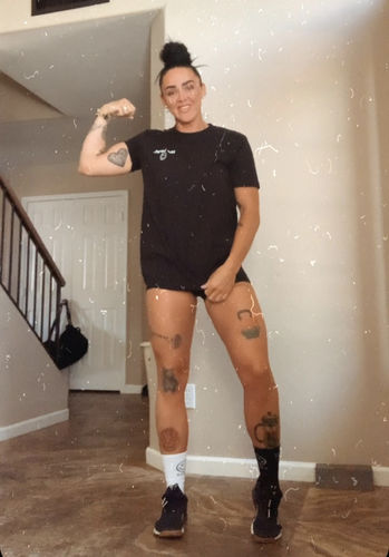 Customer photo review of Salty Savage™ Unisex “the worst.” Basic Tee | Black