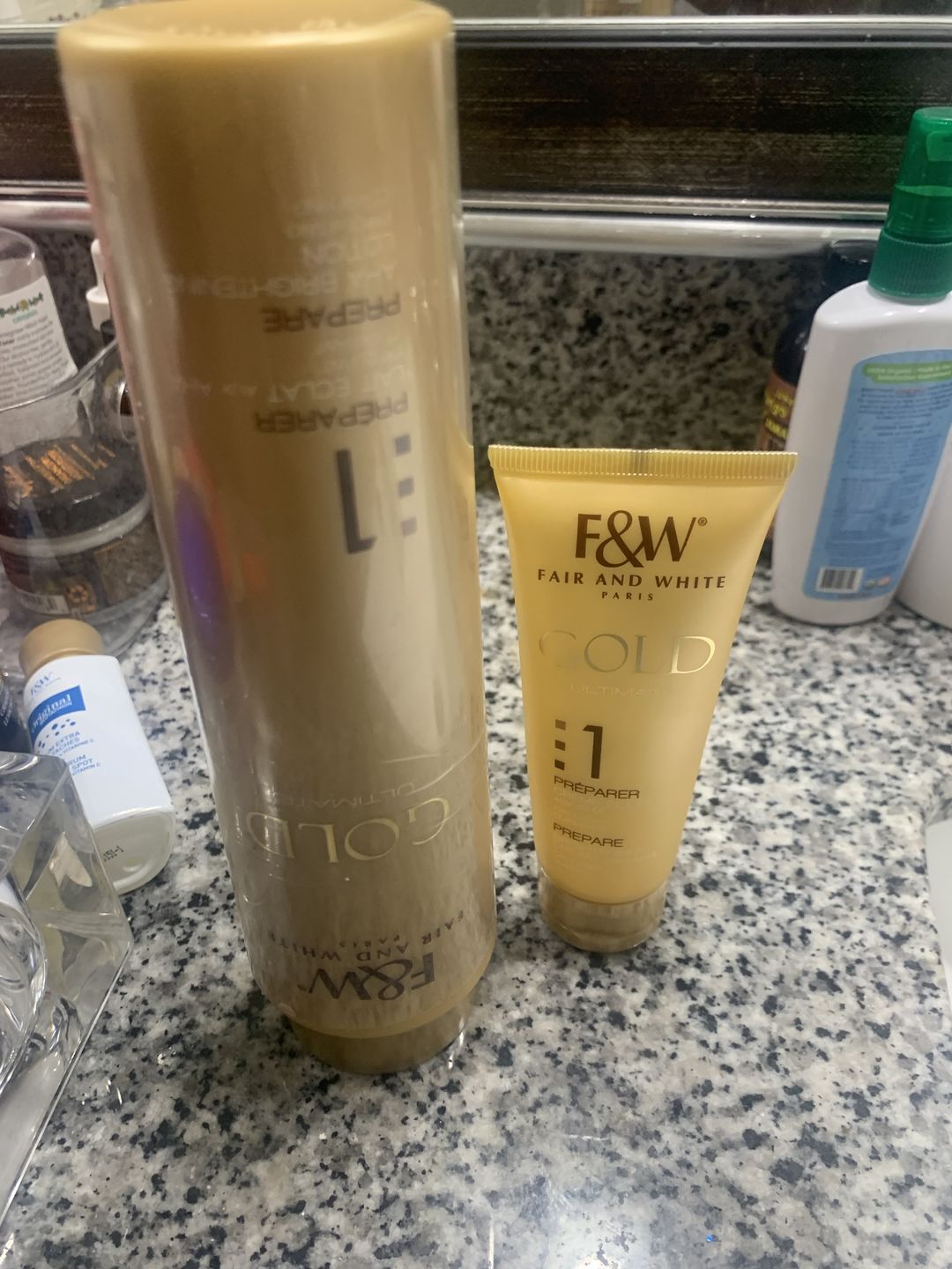 Customer photo review of Fair and White 1: Gold AHA Brightening Lotion 350ml / 11.8fl. oz