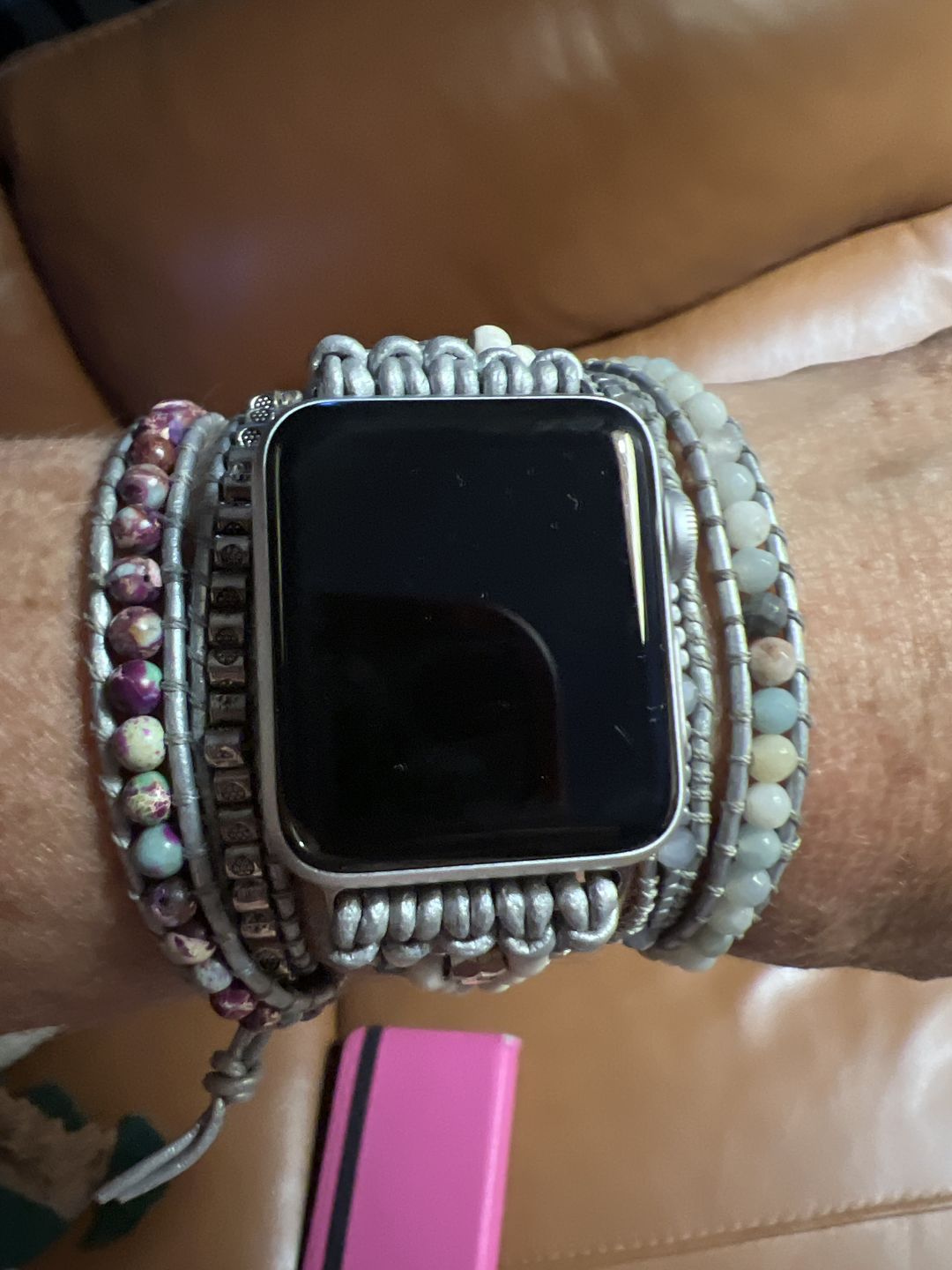 Customer photo review of Healing Turquoise Protection Apple Watch Strap
