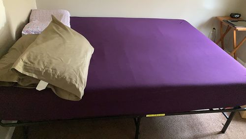 Customer photo review of 4 Way Stretchable Elastic Fitted Bedsheet
