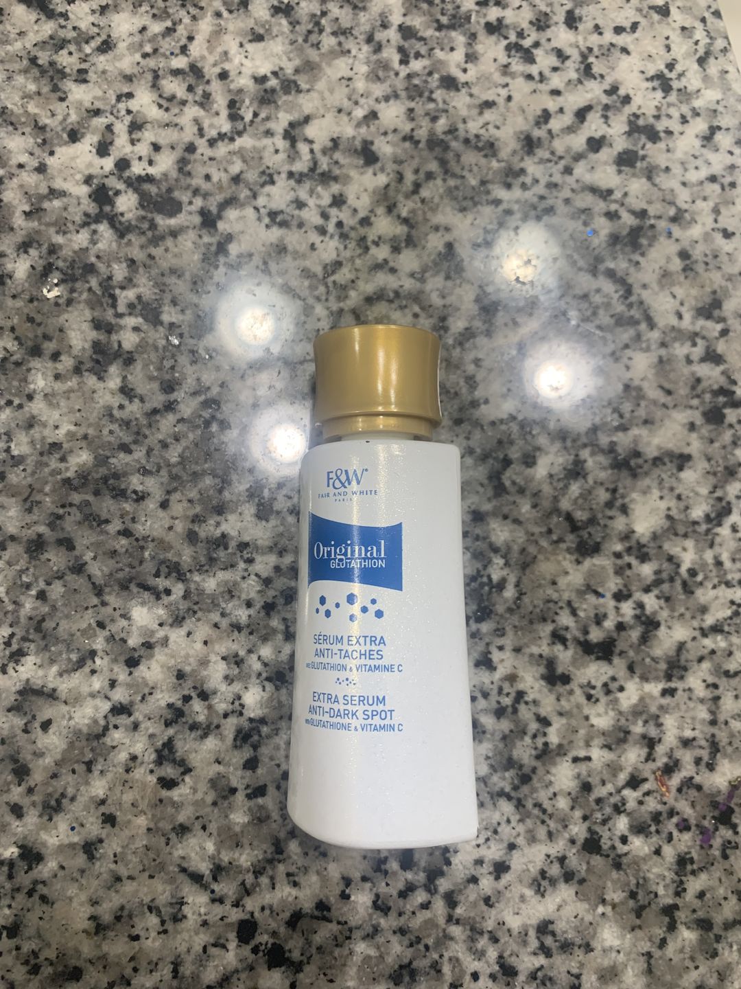 Customer photo review of Fair and White Glutathion Extra Serum Anti-Dark Spot 30ml / 1.01 Fl Oz