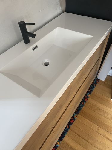 Customer photo review of Sottile Floating Vanity