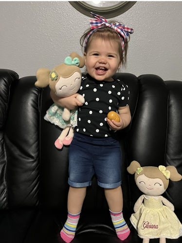 Customer photo review of Personalized Spring Girl - Green (High Ponytail)