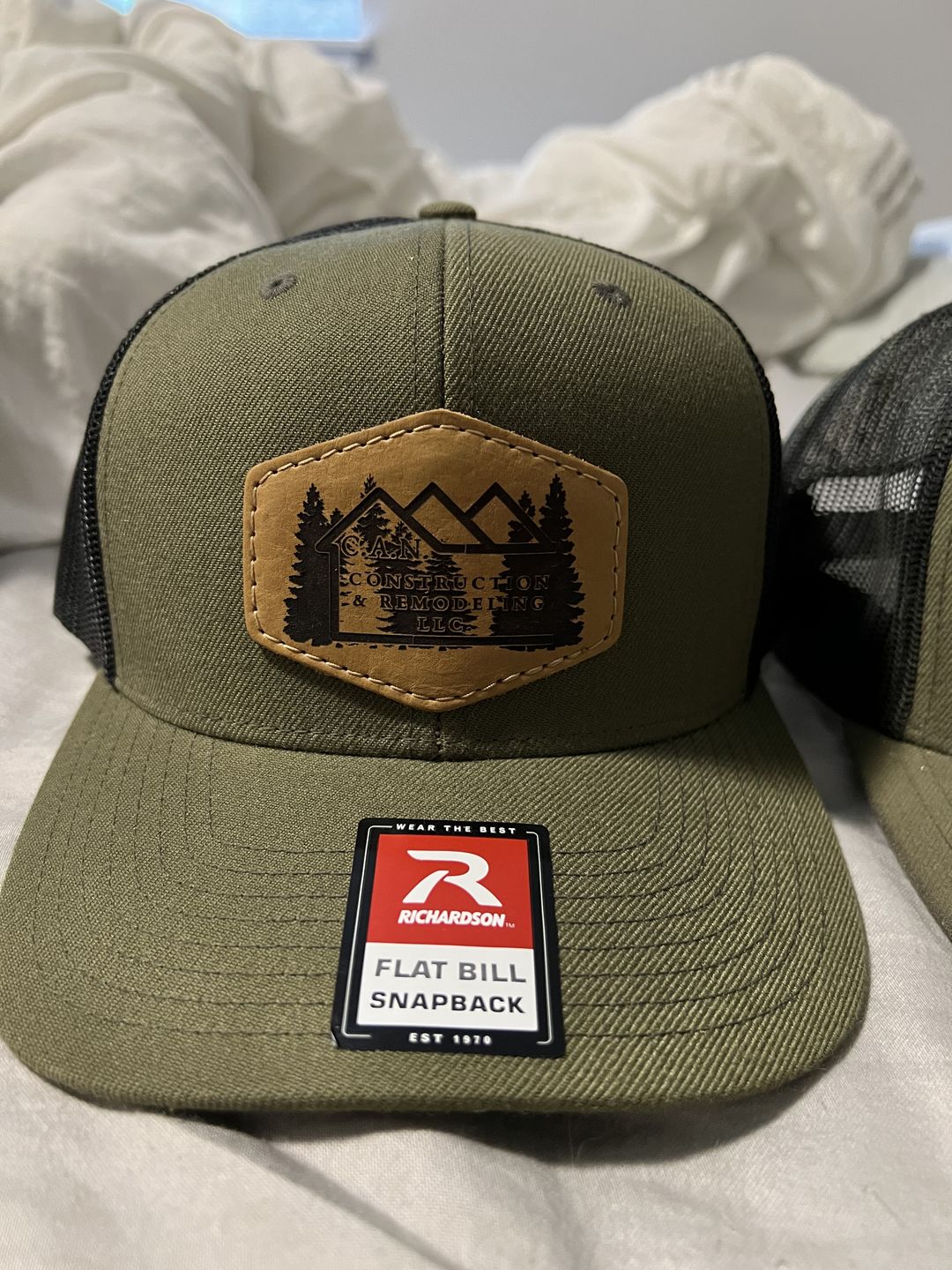 Customer photo review of Richardson 511 Custom Leather Patch Hat