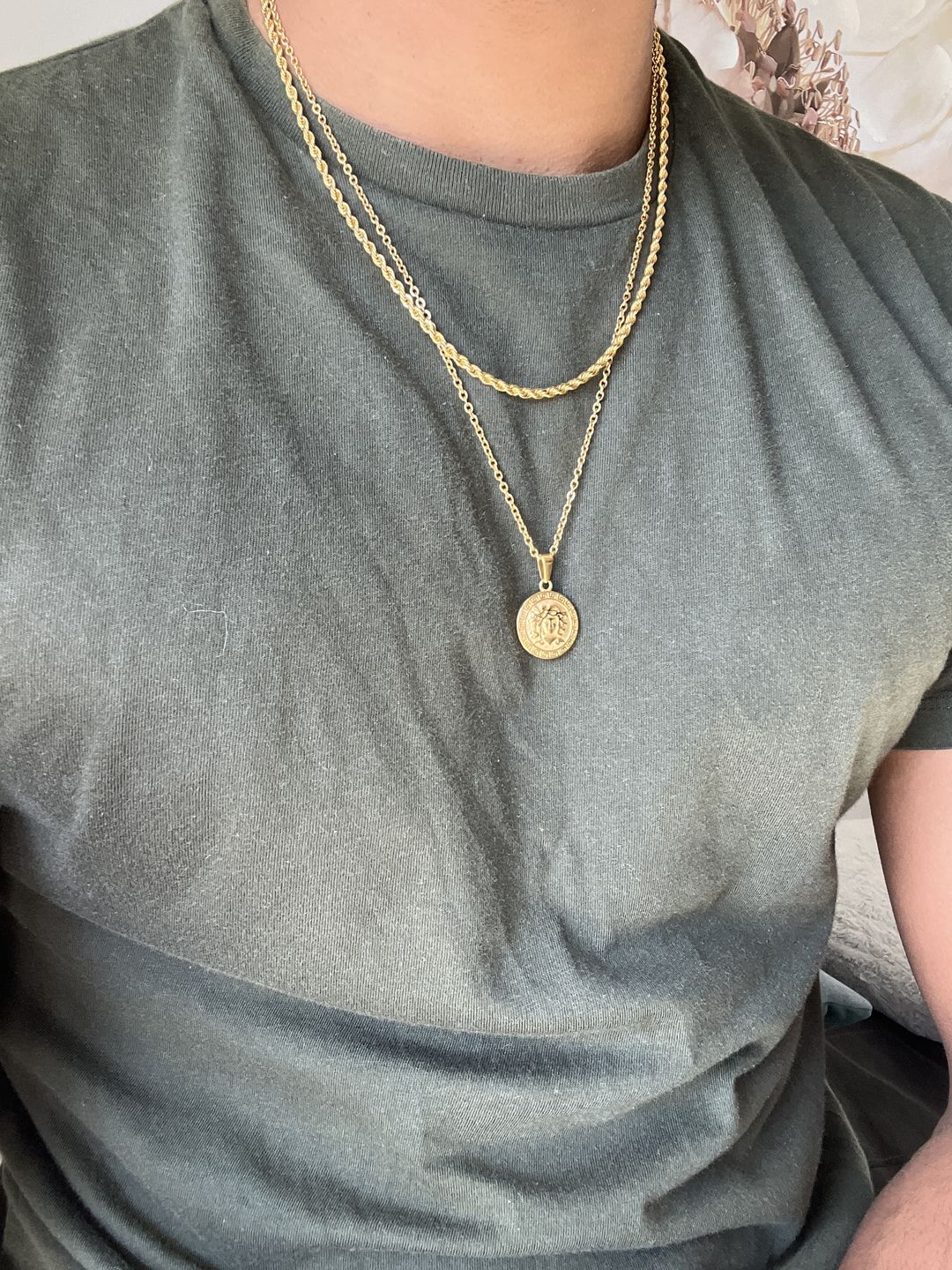 Customer photo review of 3mm Gold rope chain (unisex)
