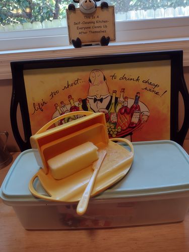 Customer photo review of Butterie - Yellow Butter Dish