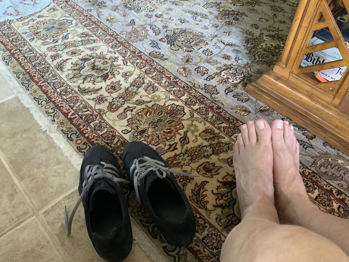 Customer photo review of Men's GrandPrix Sneaker in Asphalt (Black and Gray)