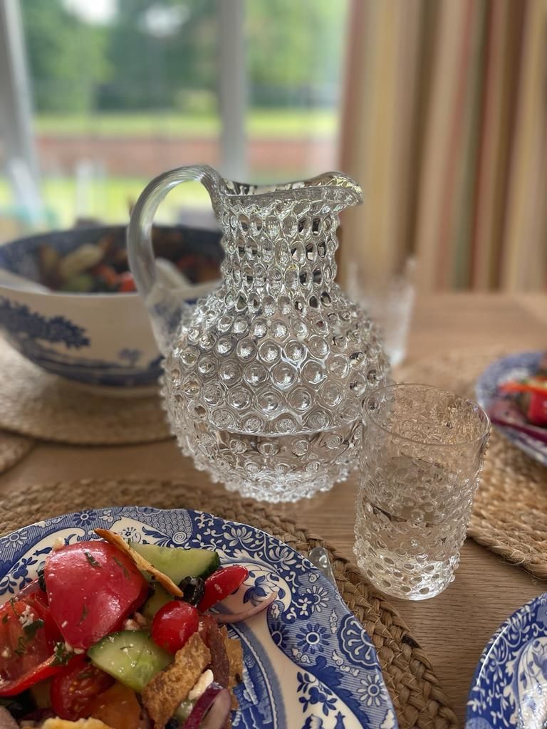 Customer photo review of Crystal Hobnail Jug