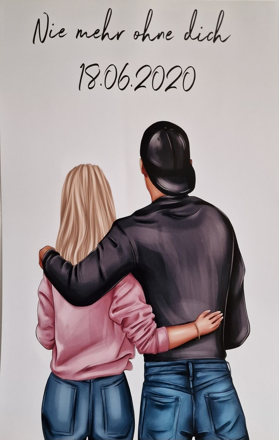 Customer photo review of Pärchen (Mann & Frau) - Personalisiertes Poster