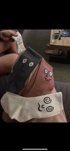 Customer photo review of 11 Pack Mood Socks by Smoods™