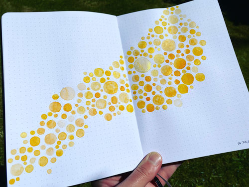 Customer photo review of A5 160GSM PREMIUM PAPER JOURNAL - THE MOON - ODYSSEY X COOPER CALLIGRAPHY