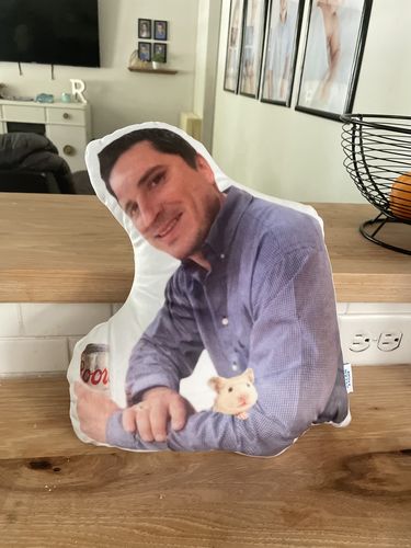 Customer photo review of Create A Custom Full Body Shaped Pillow