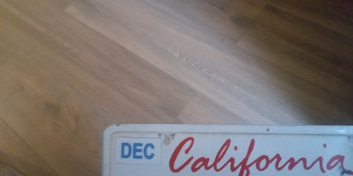 Customer photo review of MONTH DECEMBER / DEC STICKER ON CALIFORNIA LICENSE PLATE