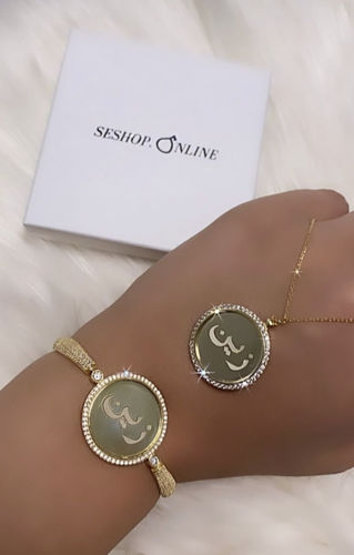 Customer photo review of Zirkonia Armband + Halsketten Set aus 925 Silber