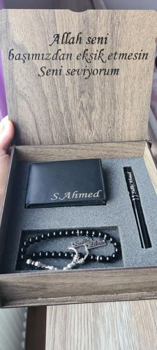 Customer photo review of Tesbih Geschenkset Für Männer Mit Geldbörse, Kugelschreiber