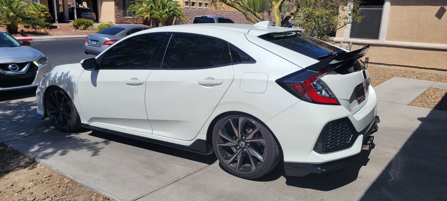 Customer photo review of Rear Spoiler Wing - Glossy Black for 2017-2020 Honda Civic Hatchback