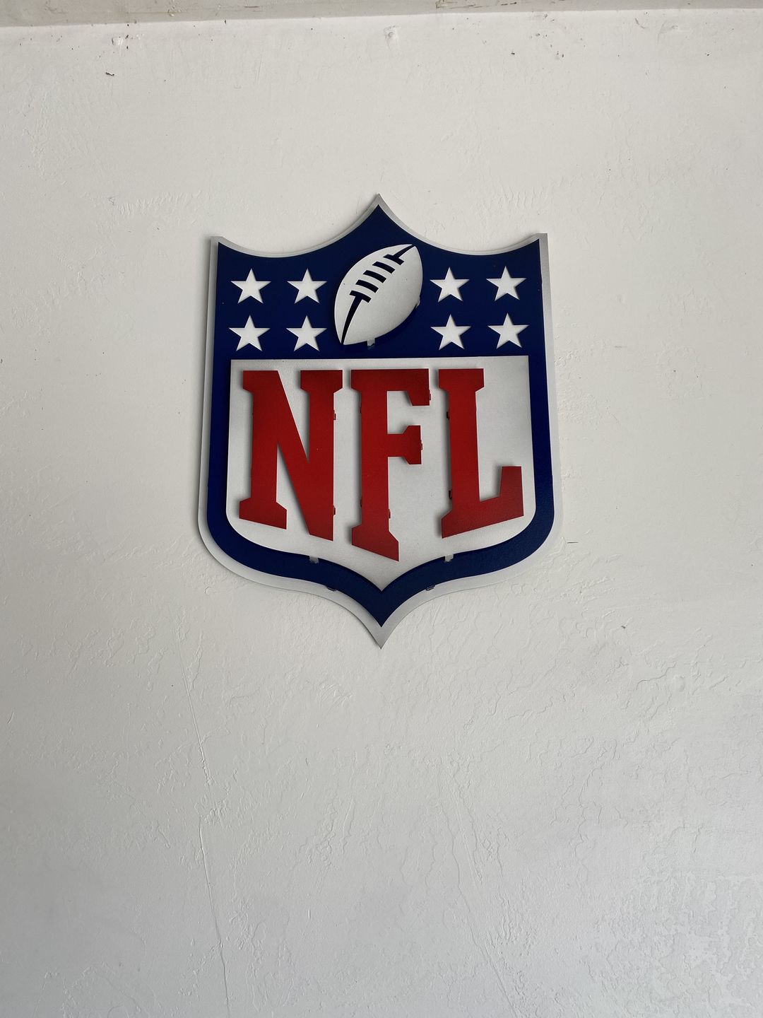 Customer photo review of National Football League Shield 3D Vintage Metal Wall Art