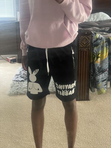 Customer photo review of Praying Rabbit Shorts