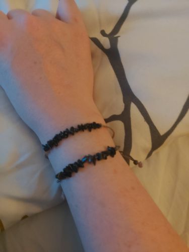Customer photo review of Black Tourmaline Bracelet