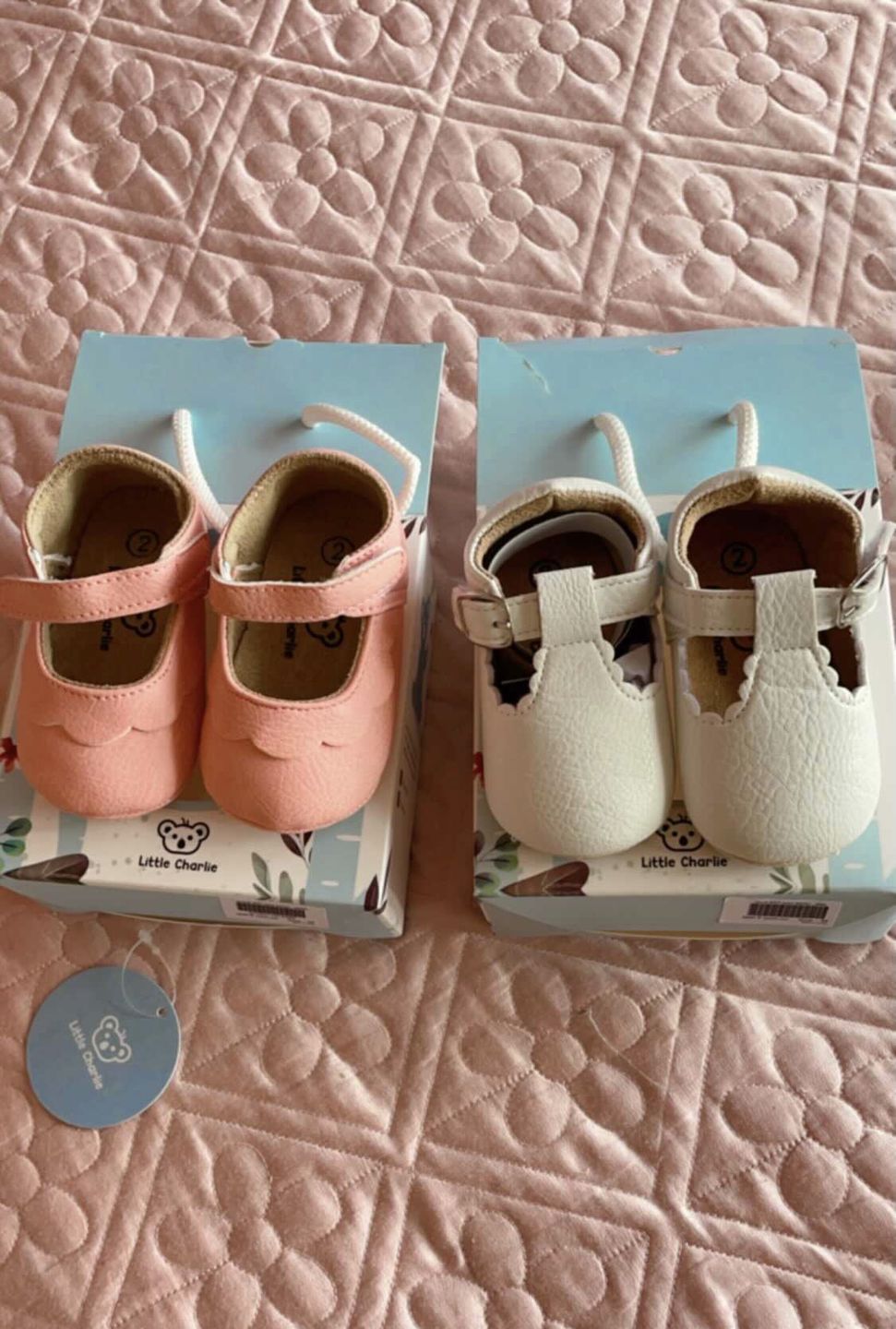 Customer photo review of Ollie Soft Sole Shoes - Pink