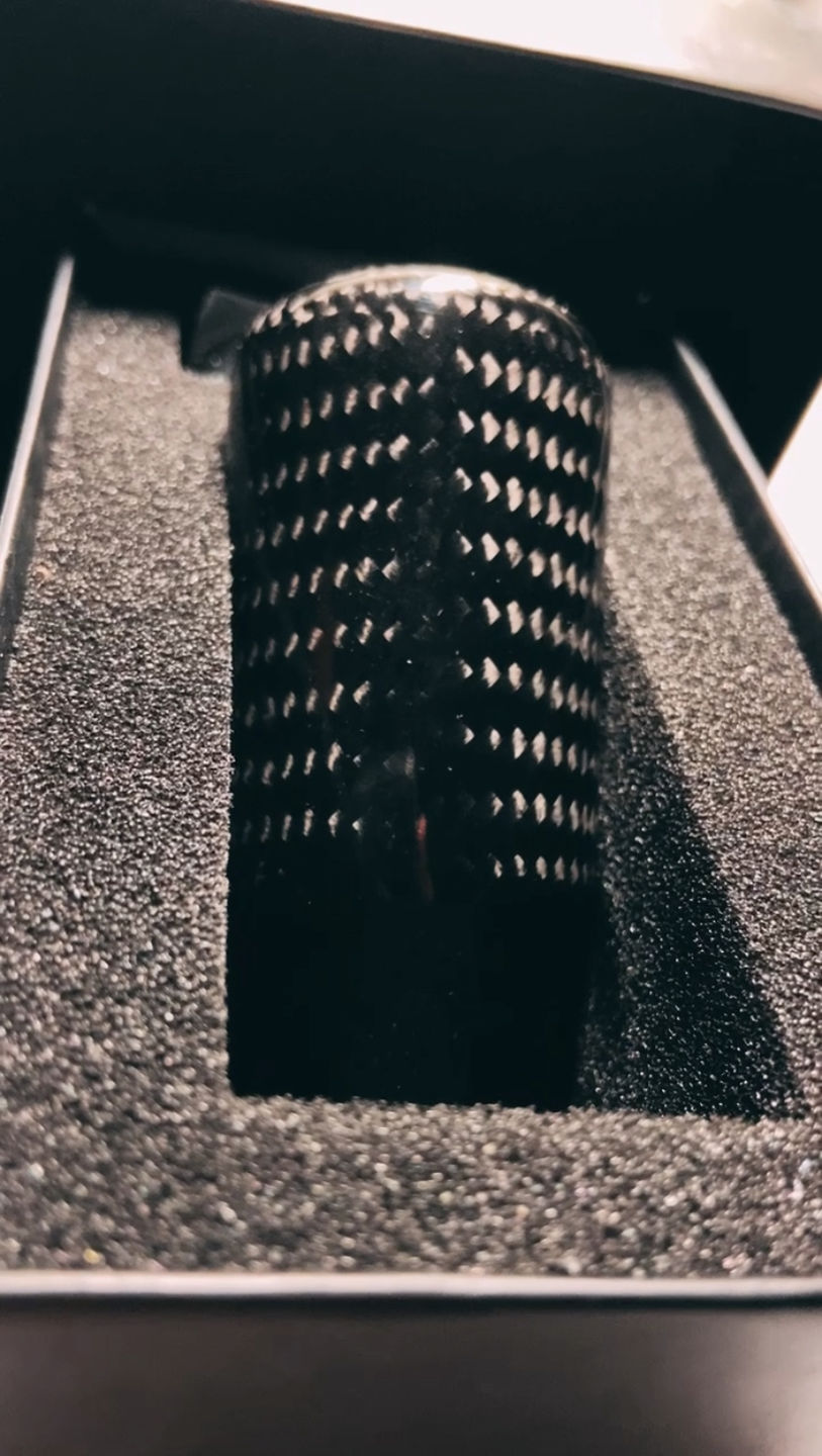 Customer photo review of Black Carbon Fiber Handle Shift Knob