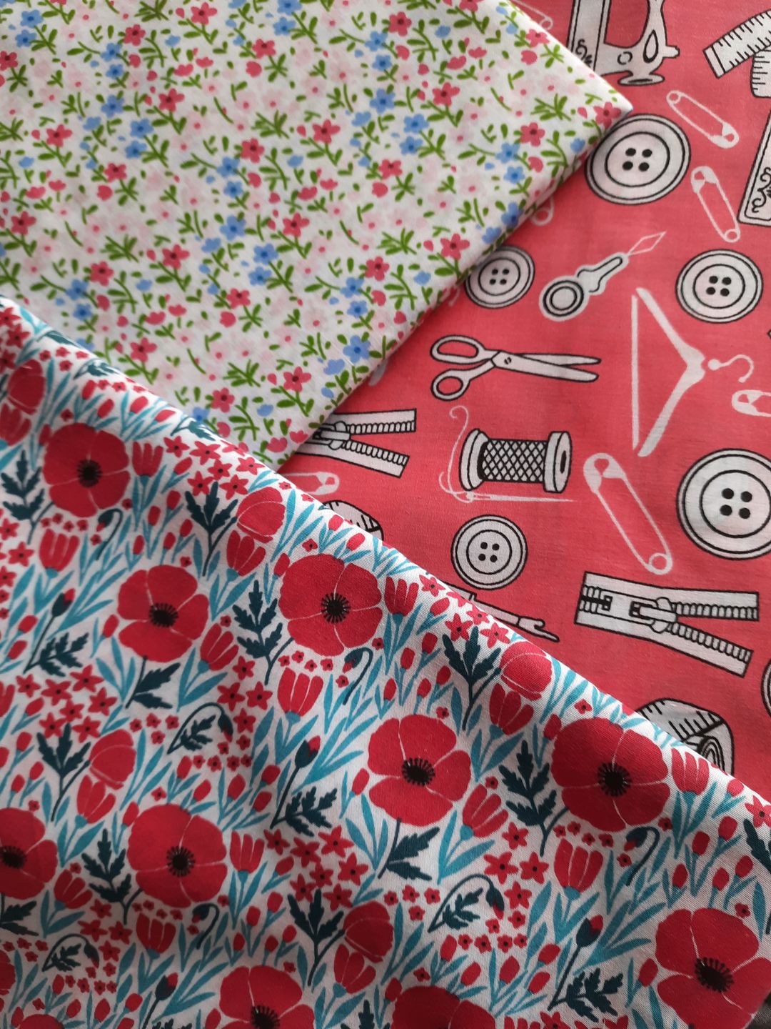Customer photo review of Printed Polycotton Bundle 1m X 3