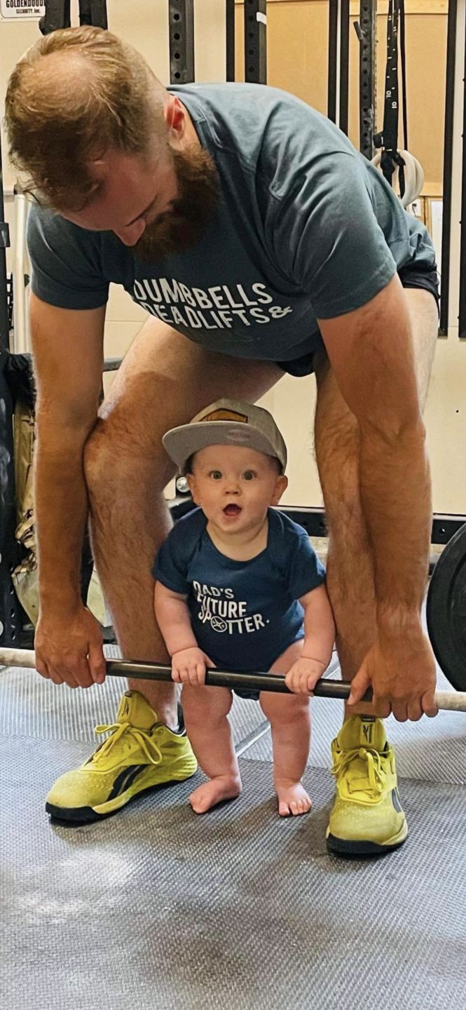 Customer photo review of Dads Future Spotter Onesie