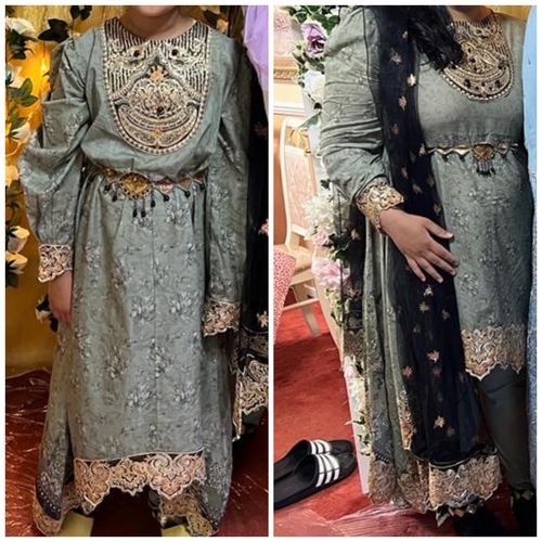 Customer photo review of Ivana Kids Digital Print Trail Mother & Daughter Eid Outfit S2203K