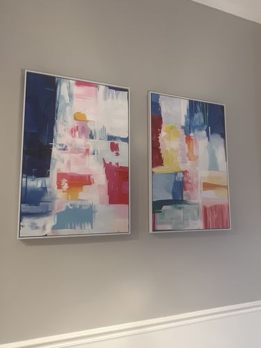 Customer photo review of Large Color Abstract Art #ABAV02