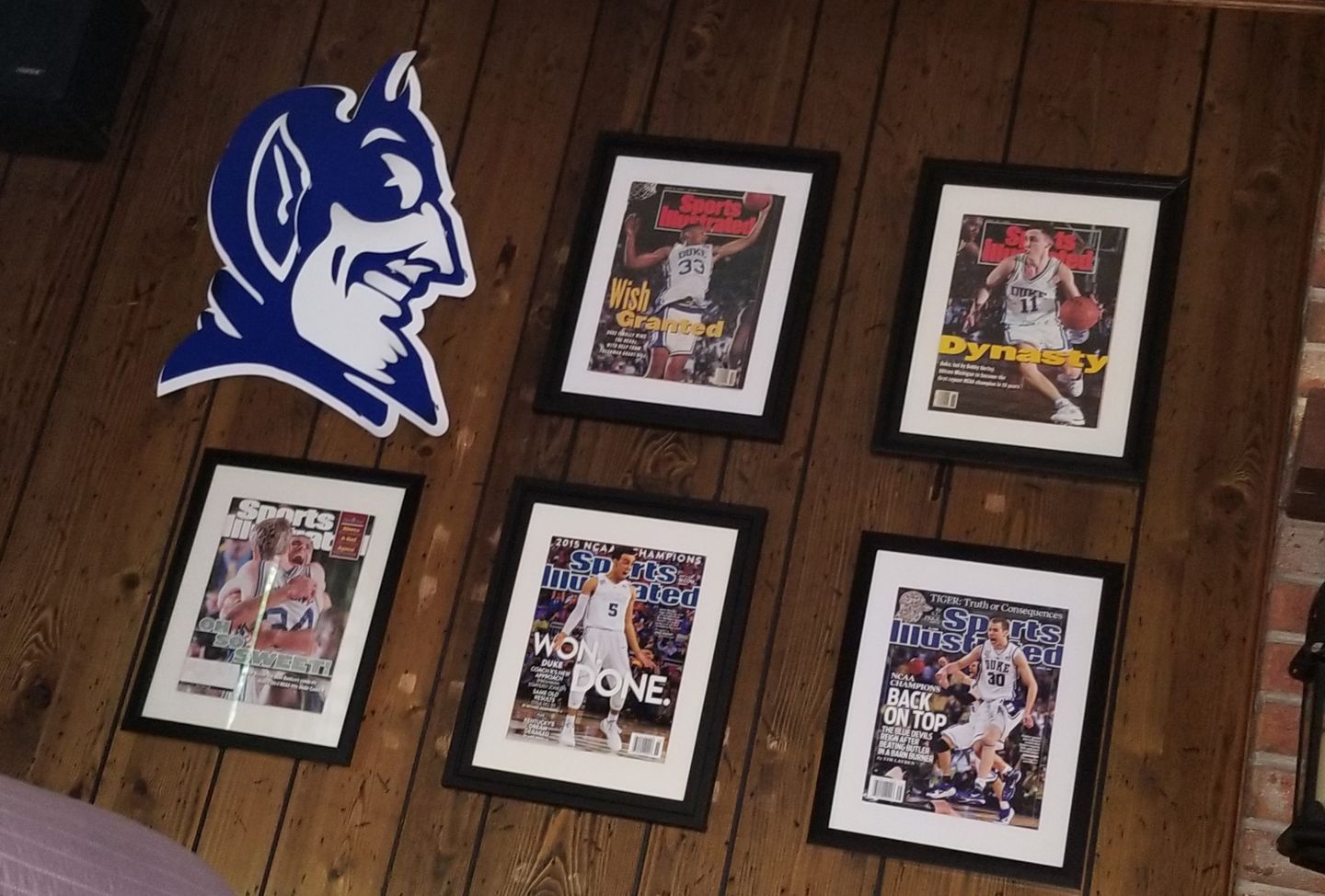 Customer photo review of Duke Blue Devil Mascot 3D Vintage Metal Wall Art
