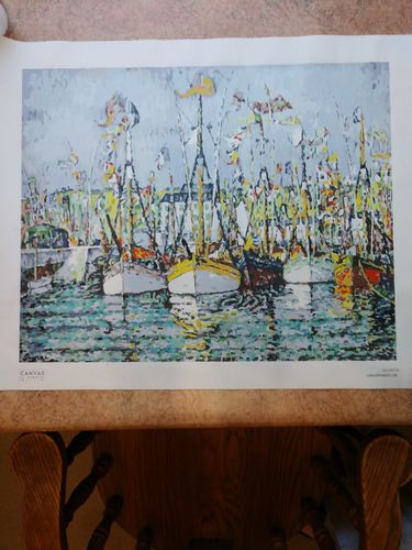 Customer photo review of Blessing of the Tuna Boats at Groix - Paint by Numbers