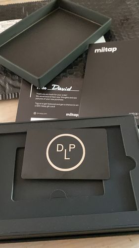 Customer photo review of Custom Metal Card | Black