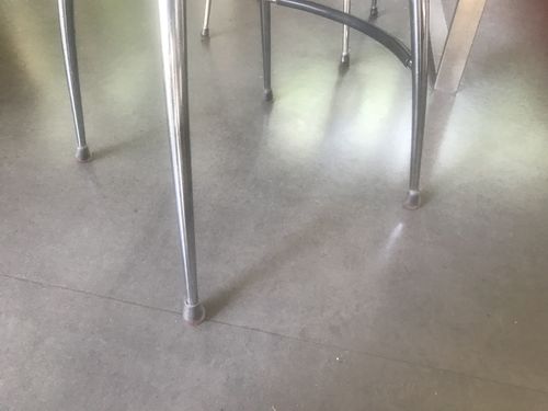Customer photo review of Groovy Flex Silicone Felt Chair Leg Protectors | Stretchy Edition