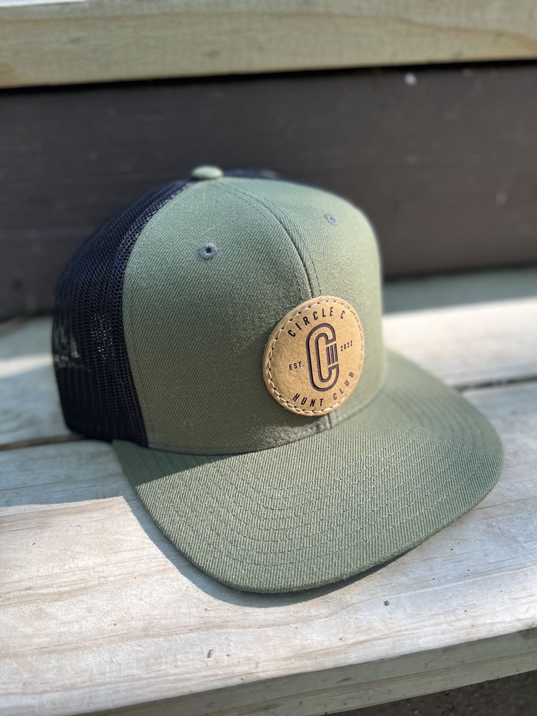 Customer photo review of Richardson 511 Custom Leather Patch Hat