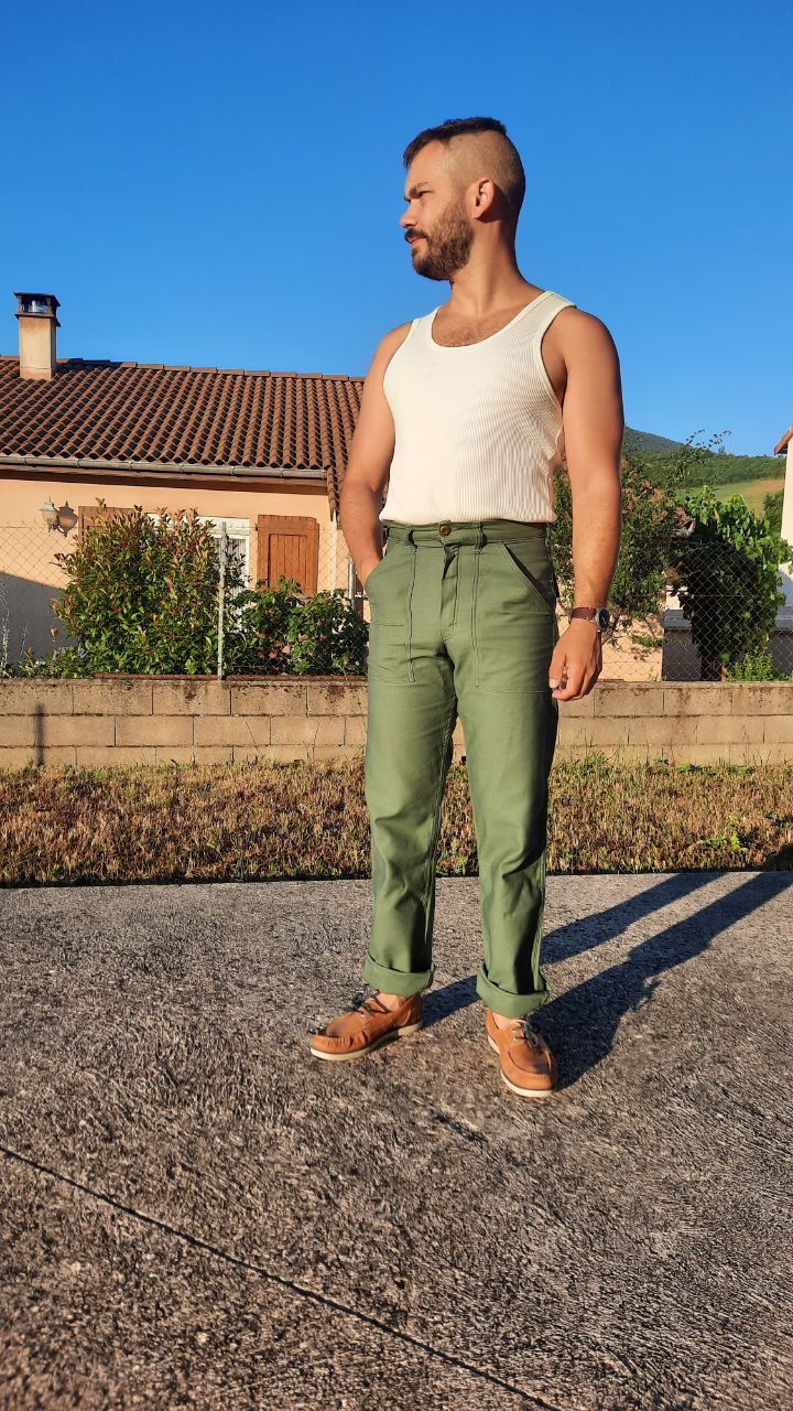 Customer photo review of 10.5 oz Cotton Tank Top - White