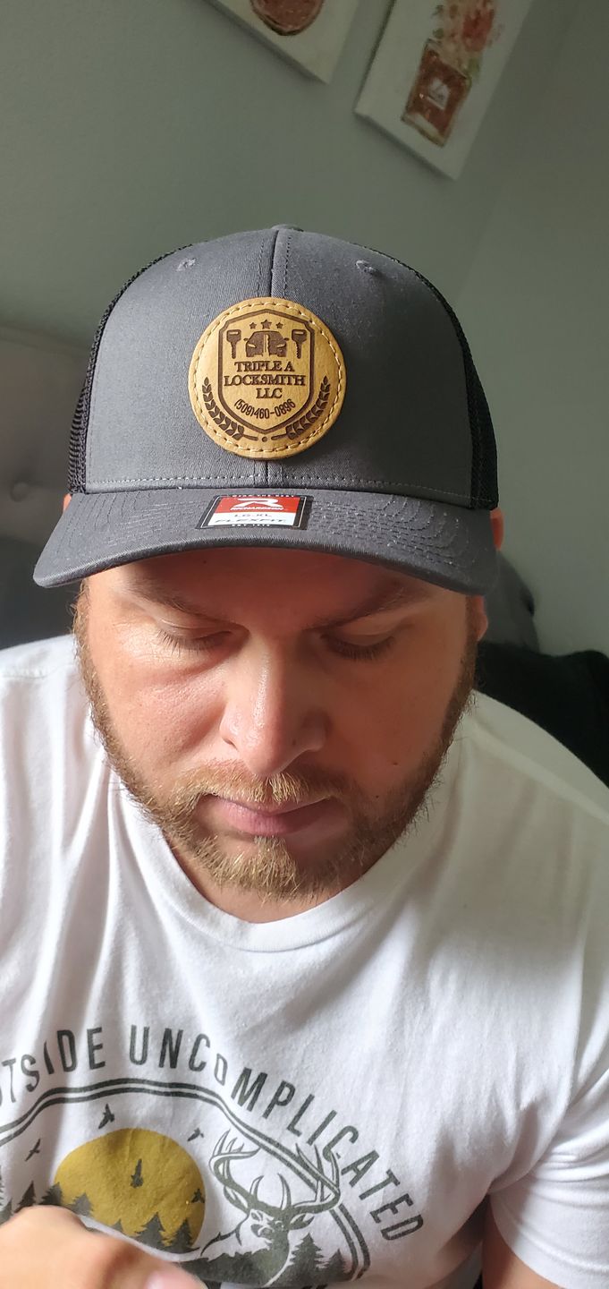 Customer photo review of Richardson 110 Flexfit Custom Leather Patch Hat