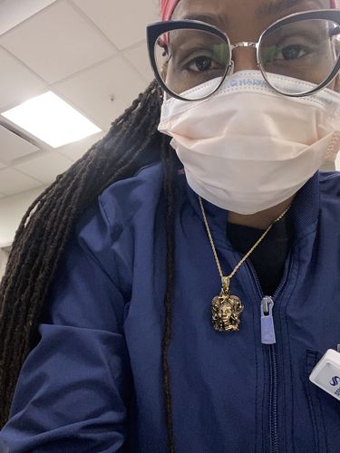 Customer photo review of Black Medusa Necklace