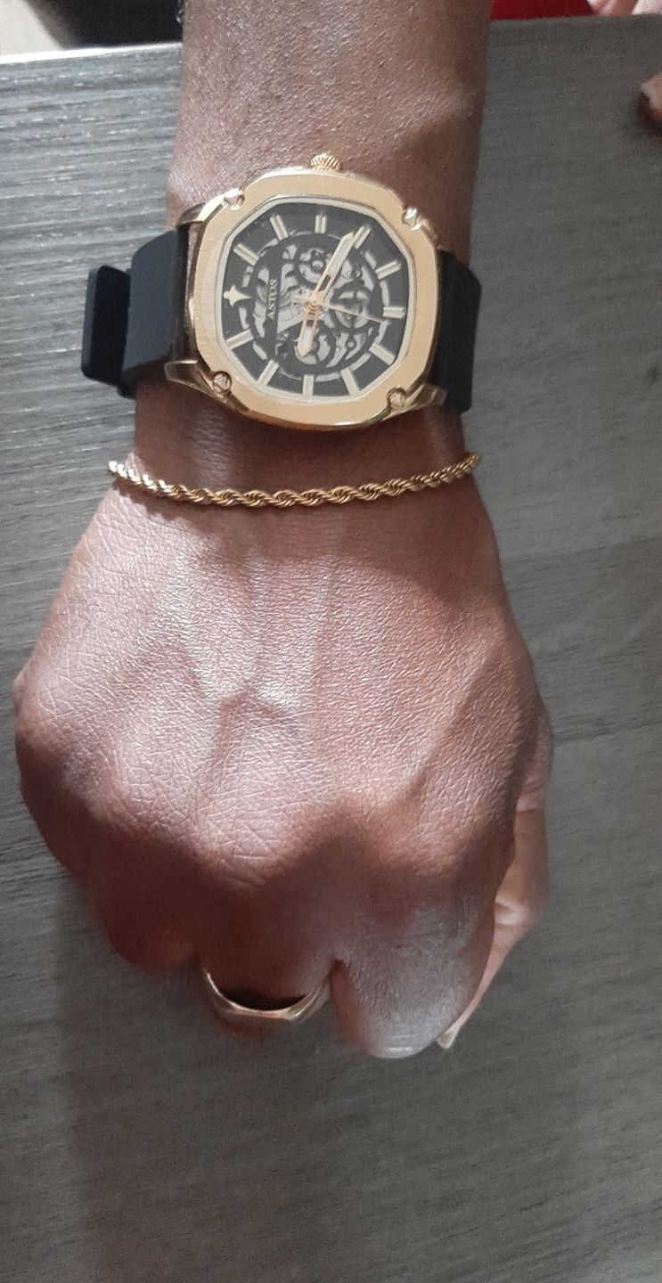 Customer photo review of CLEAN ROPE BRACELET. - 3MM 18K GOLD